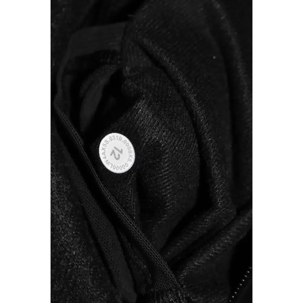 C0 Auth LULULEMON Black Reversible Roam Far Wool & Nylon Down Jacket Sz 12 $348 - Picture 9 of 9